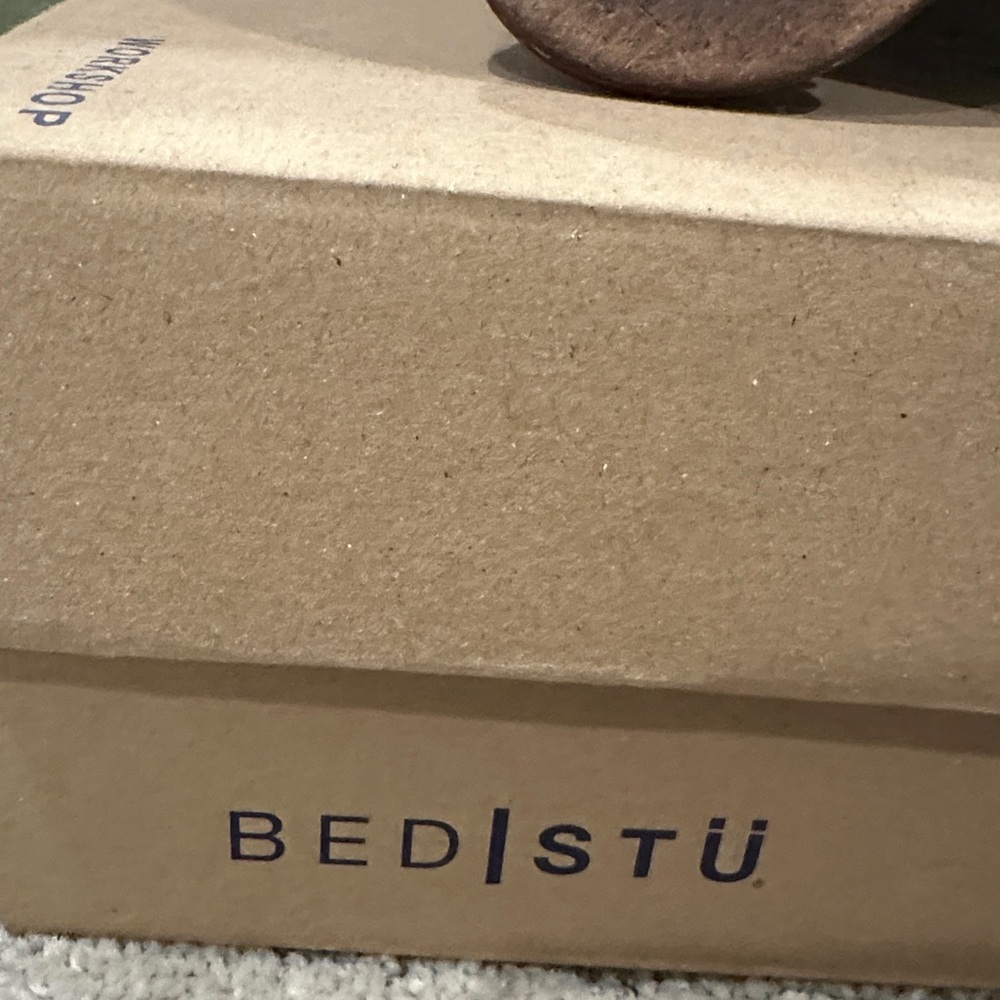 Bed Stu 6.5 size Distressed Gray Peep-Toe Ankle Boots - Picture 8 of 8